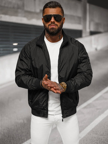 Vīriešu pārejas virsjaka melna OZONEE JS/5M3212/392