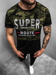 Vīriešu T-krekls zaļš OZONEE JS/SS11103Z