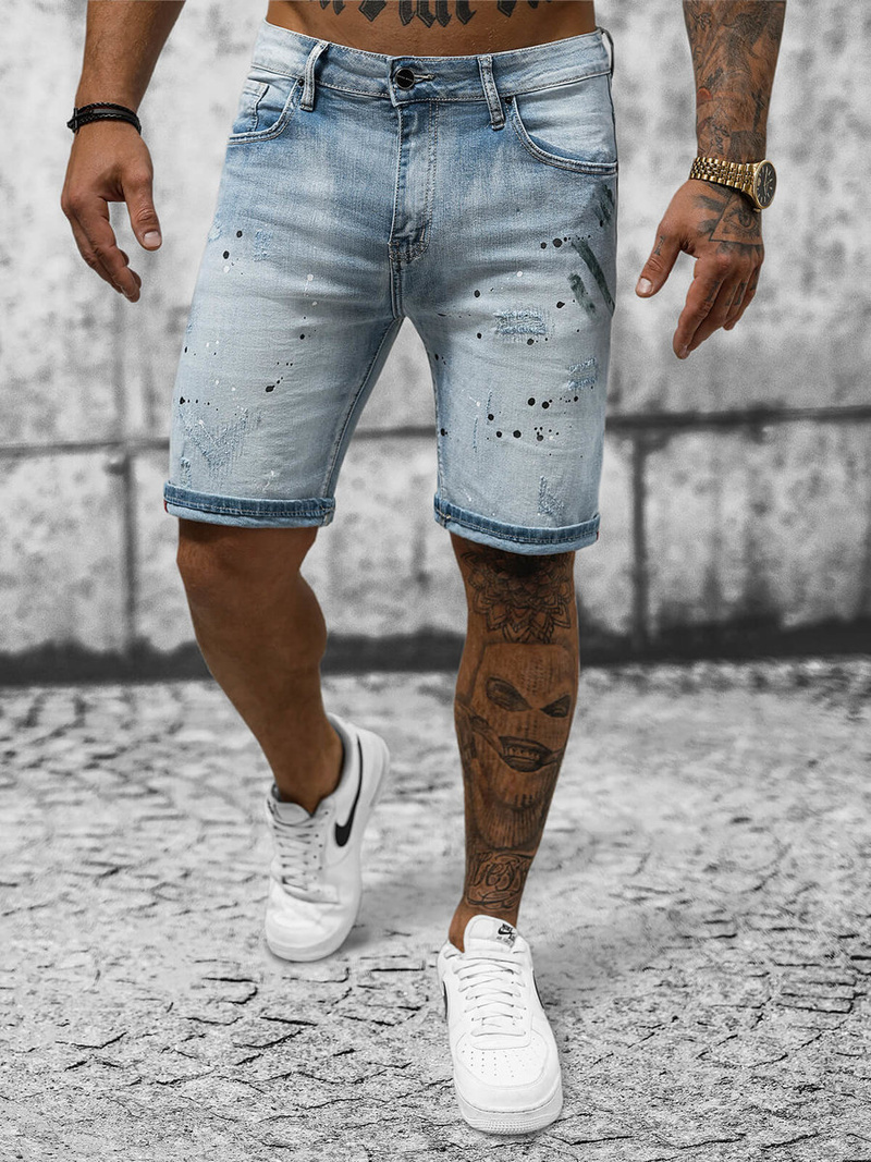 Vīriešu šorti gaiši debesu zili OZONEE NB/MP0262BC