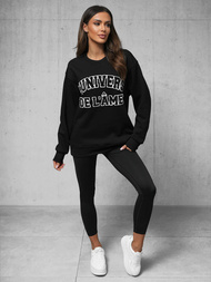 Džemperis melns OZONEE O/SWE23055