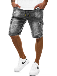 Vīriešu džinsa šorti grafīta OZONEE RF/HY330/1