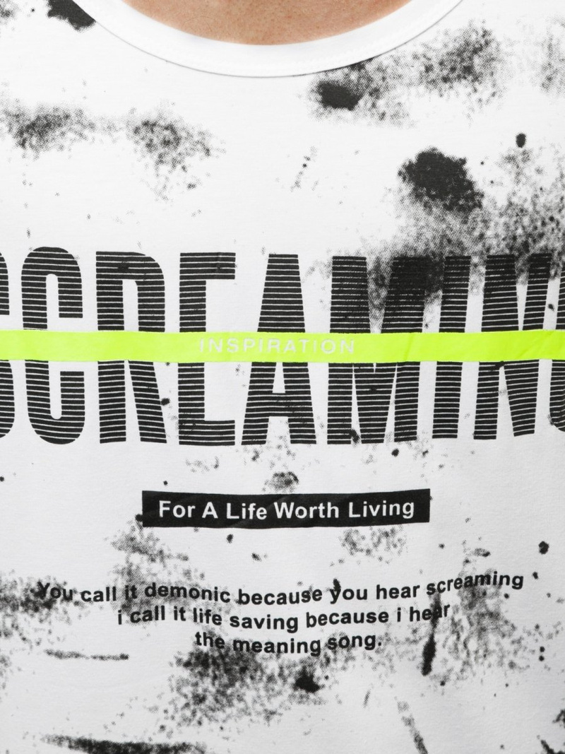 Vīriešu T-krekls bez piedurknēm balts OZONEE JS/SS11053Z