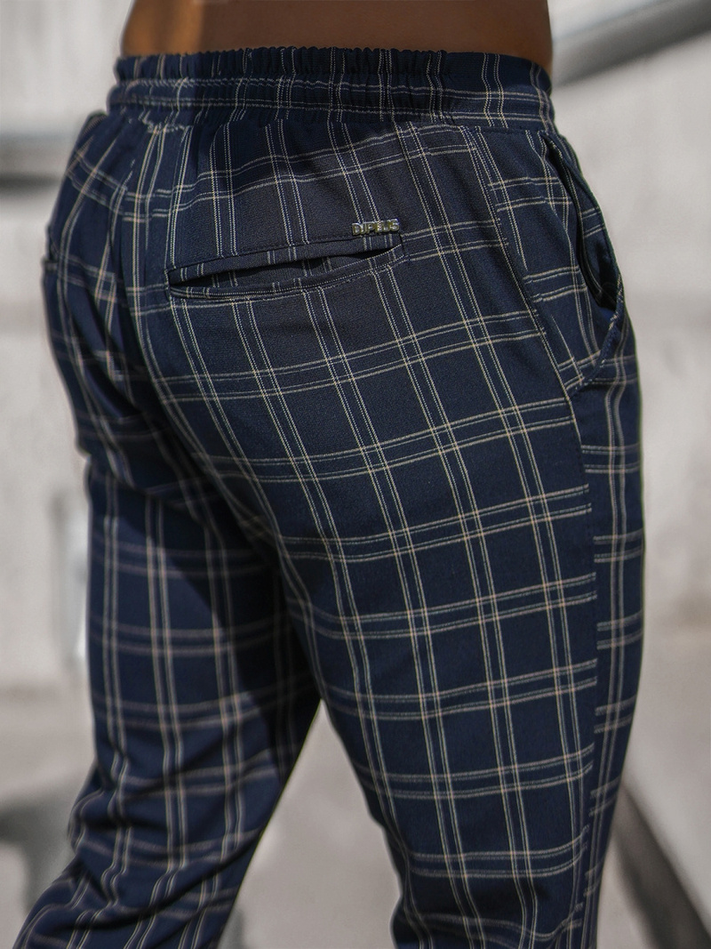 Vīriešu chino bikses tumši zili OZONEE DJ/2288/22Z