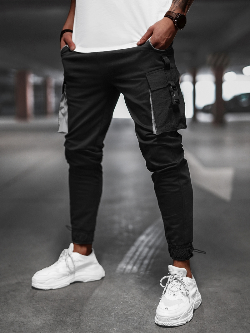 Vīriešu Chino Bikses Melni B/21203004Z