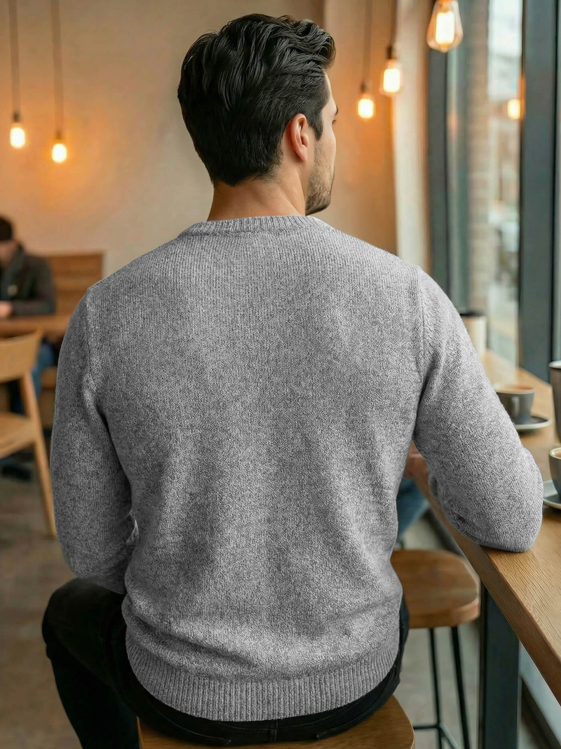 Vīriešu svīteris pelēks OZONEE JS/59B3607/2