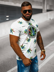 Vīriešu T-krekls balts OZONEE O/T136/1