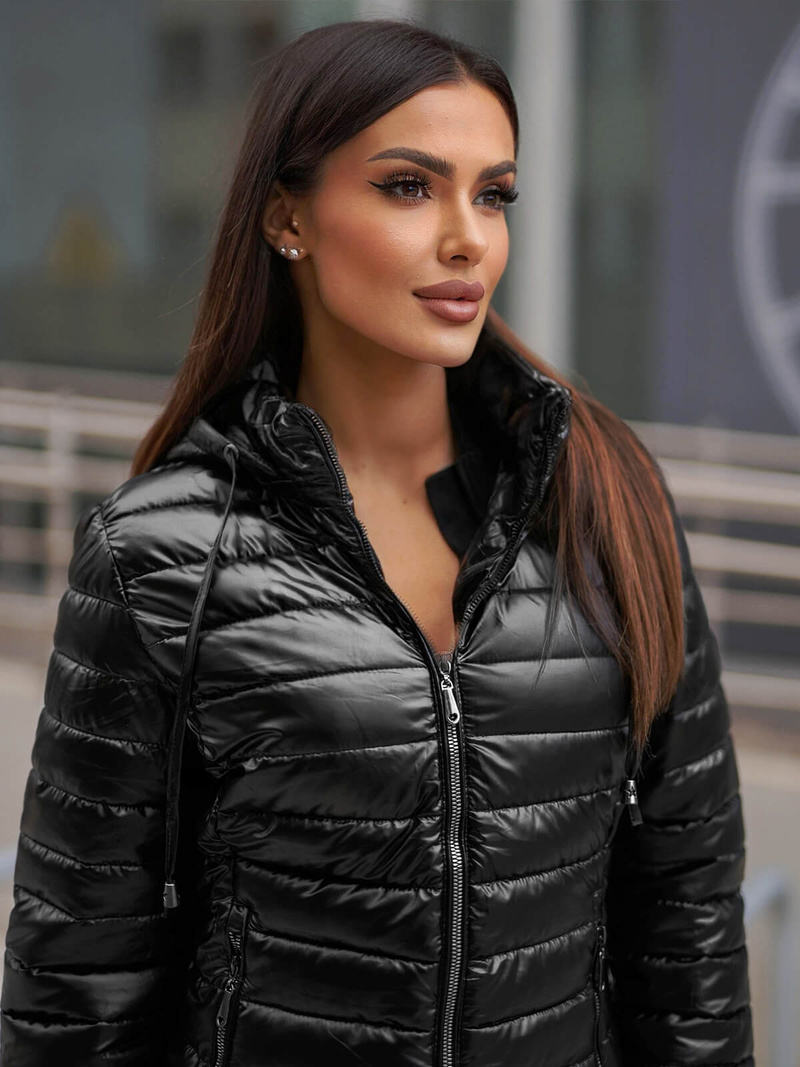 Sieviešu jaka melna OZONEE JS/16M9106/392