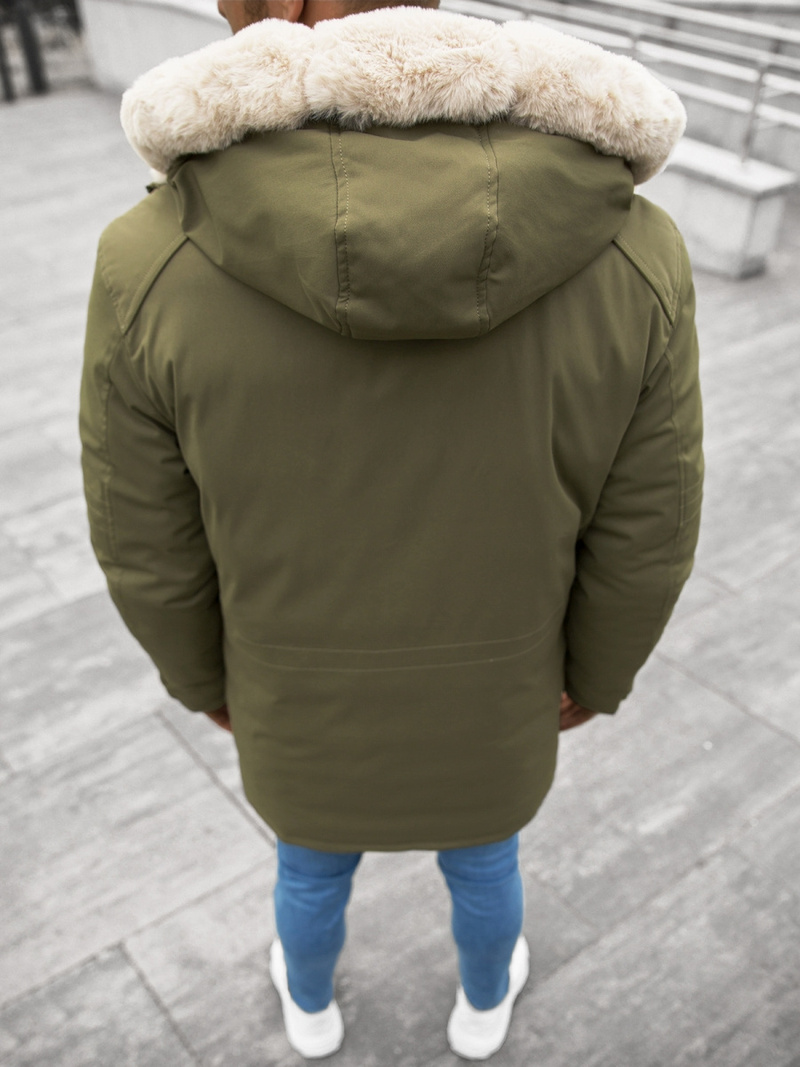 Vīriešu parka zaļa OZONEE JS/22M120/3