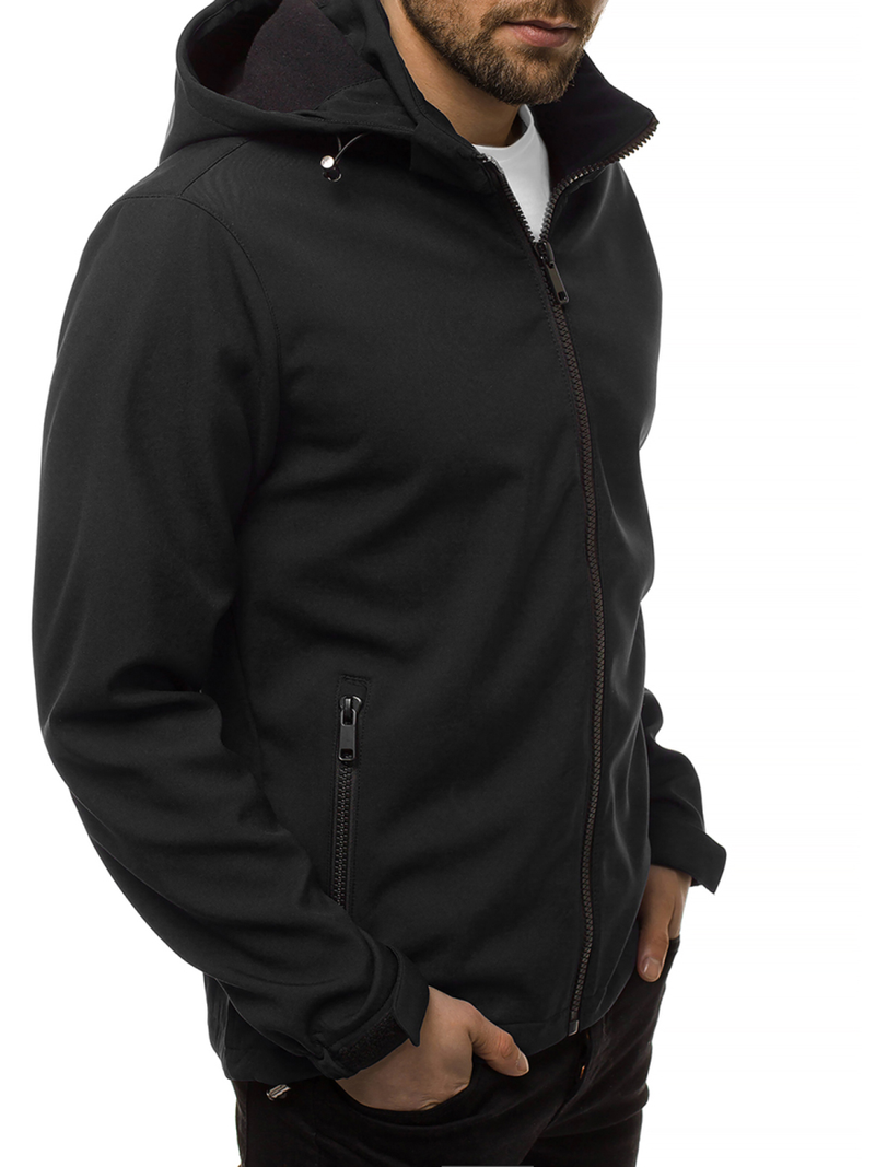 Vīriešu softshell virsjaka melna OZONEE JS/56008Z