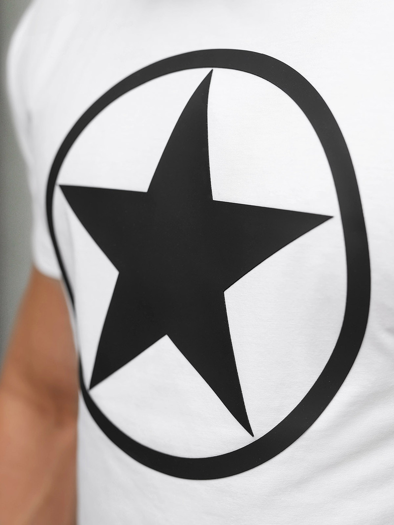 Vīriešu t-krekls balts OZONEE NB/MT3151