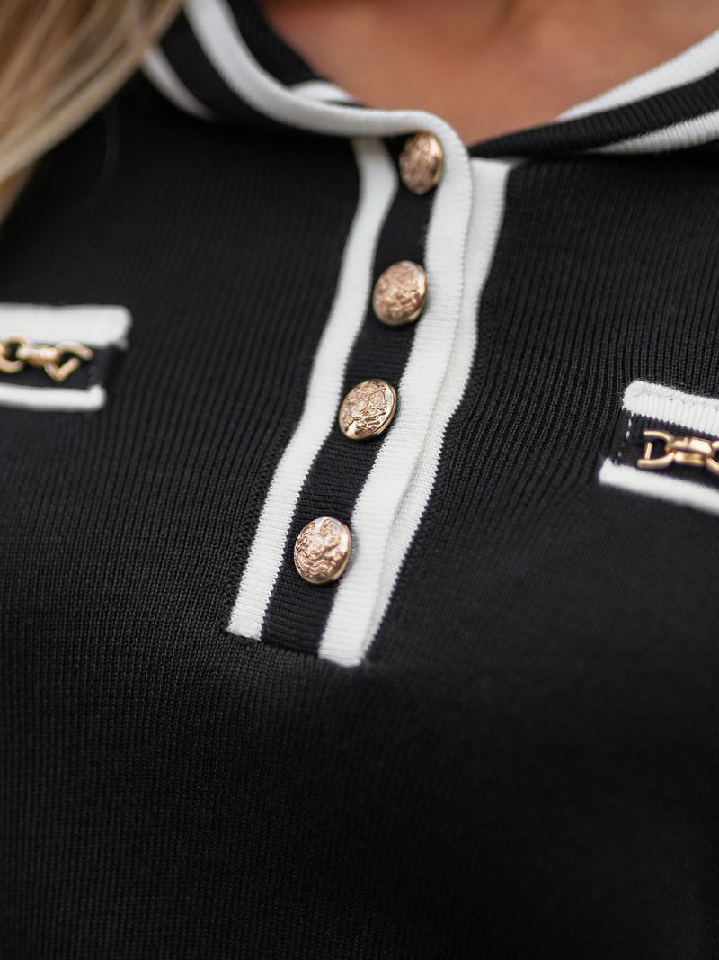 Sieviešu sporta tērps melns OZONEE JS/26C8801/3