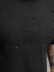 Vīriešu t-krekls melns OZONEE O/QQ1390