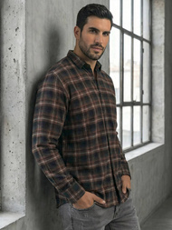 Vīriešu krekls tumši zila OZONEE V/V177Z