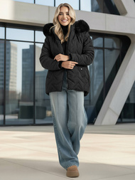 Sieviešu jaka melna OZONEE JS/16M9296/392