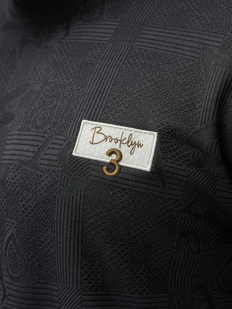 Vīriešu t-krekls melns OZONEE O/QQ1568