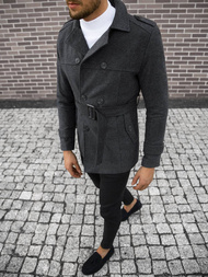 Vīriešu mētelis grafīta/2 OZONEE O/5627