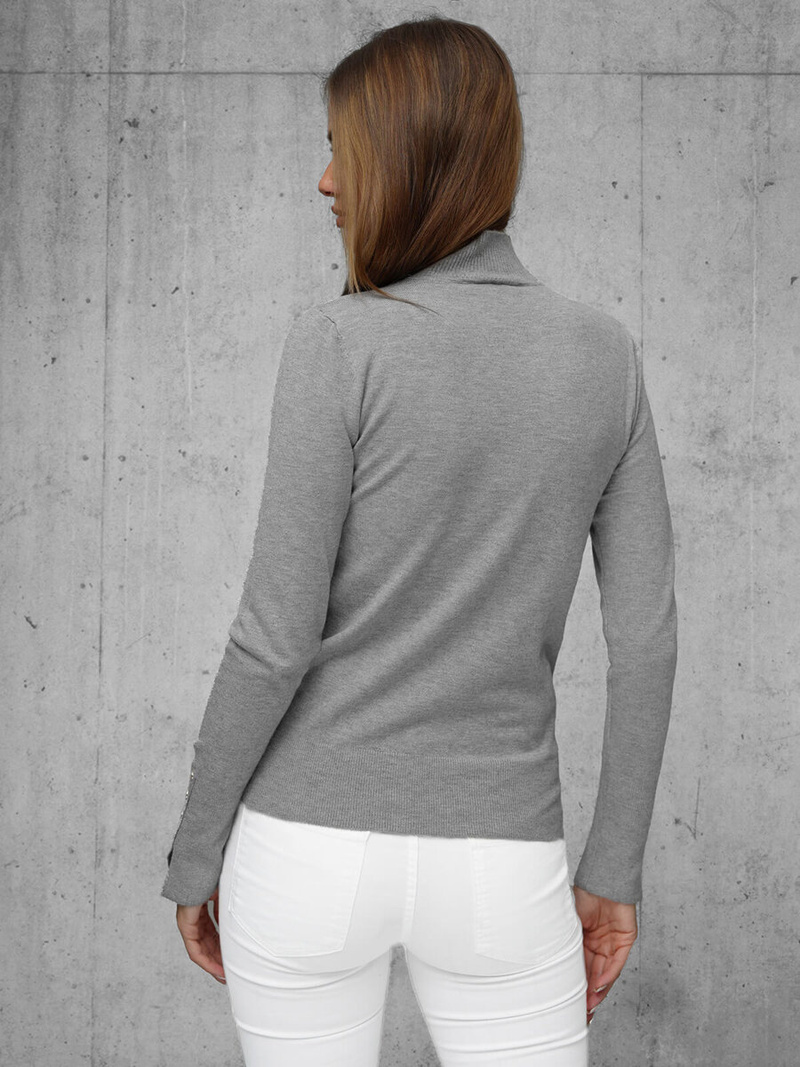 Sieviešu džemperis tumši pelēks OZONEE JS/8002/3