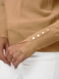 Sieviešu Džemperis Gaiši-Camel OZONEE JS/8004/2