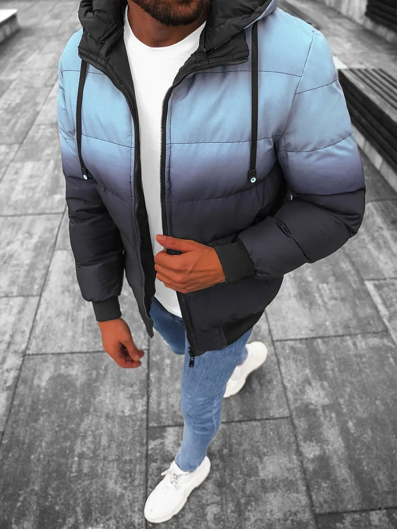 Vīriešu divpusēja virsjaka debesu-zila/tumši-zila OZONEE JS/M760/105