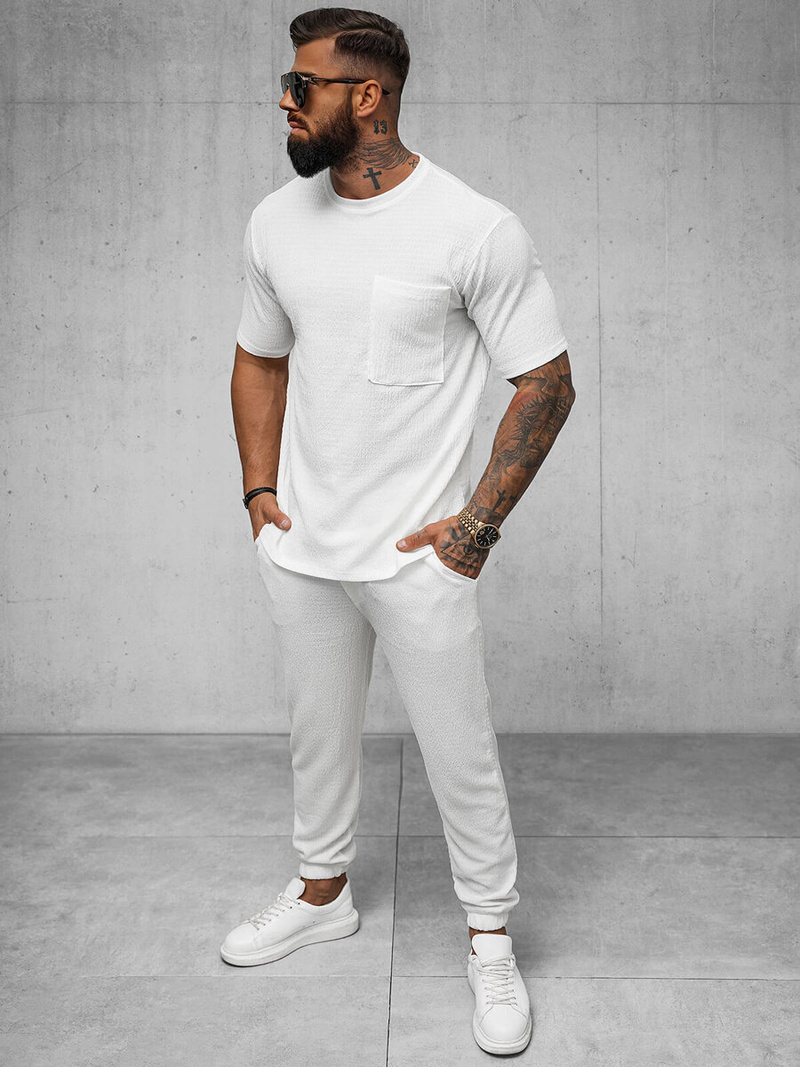 Vīriešu t-krekls balts OZONEE O/Y960T