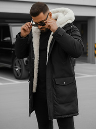 Vīriešu parka melna OZONEE JS/5M120/392Z