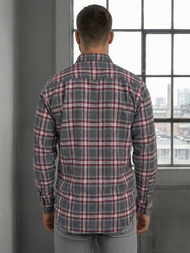 Vīriešu krekls bordosarkana OZONEE V/V178Z