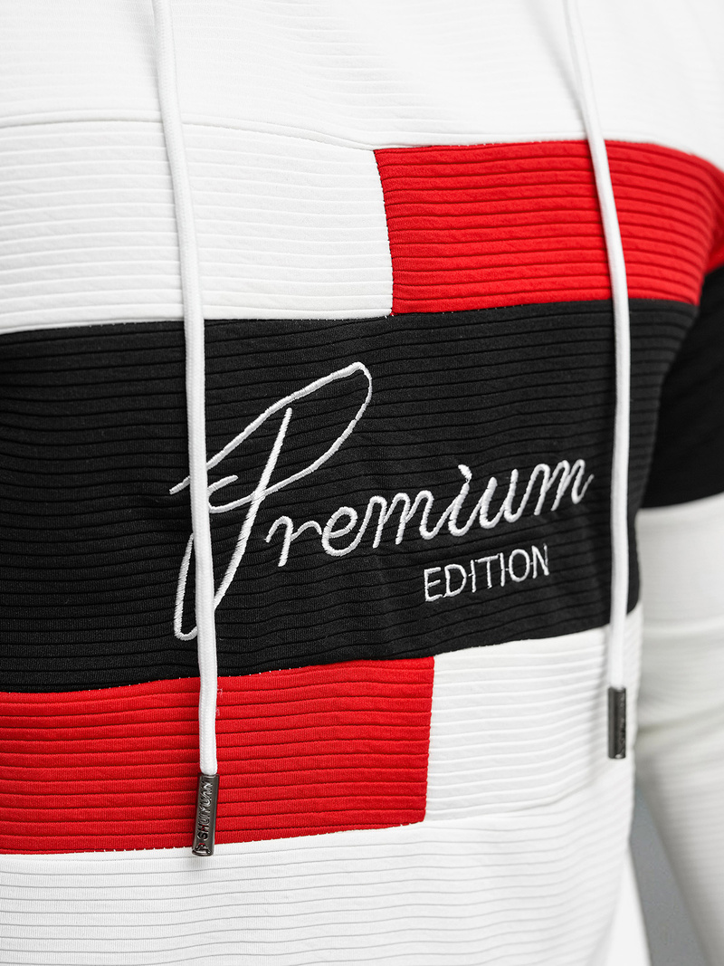 Vīriešu džemperis balta OZONEE O/B7524Z