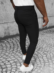 Vīriešu chino bikses melnas OZONEE O/1000Z