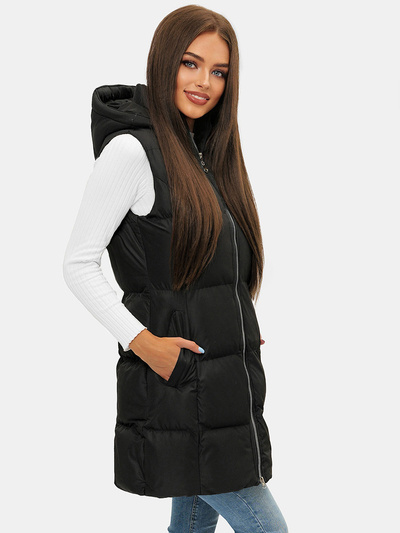 Sieviešu veste melna OZONEE JS/M721/392