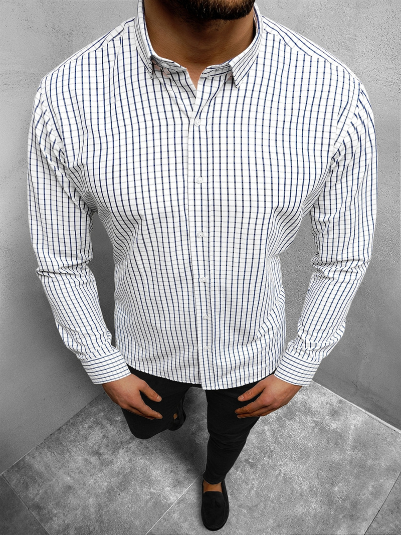 Vīriešu krekls balta OZONEE O/1822