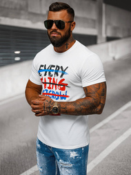 Vīriešu T-krekls balts OZONEE O/8T1266/1