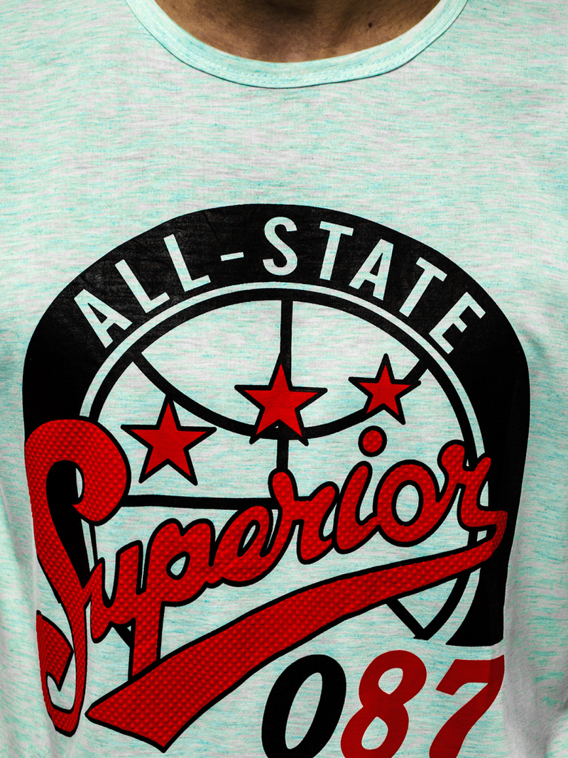 Vīriešu T-krekls piparmētra OZONEE JS/KS2043