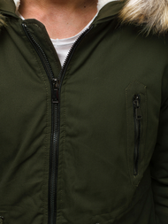 Vīriešu parka virsjaka haki OZONEE JD/390