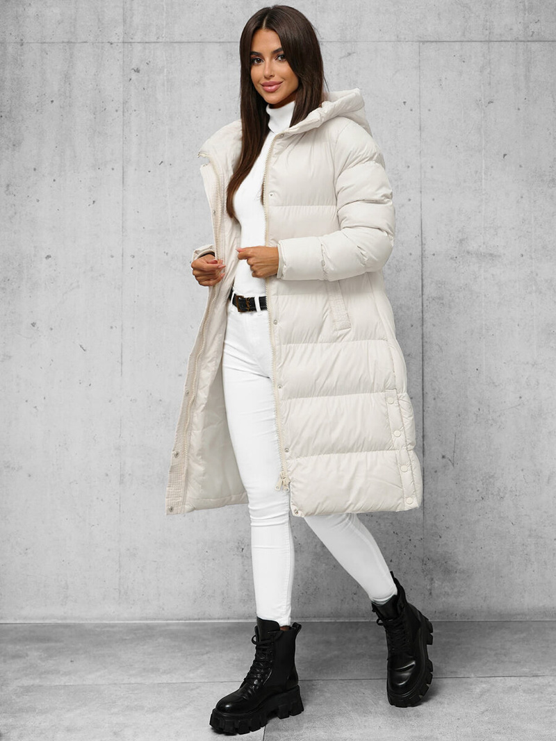 Sieviešu jaka ecru OZONEE JS/5M3253/281