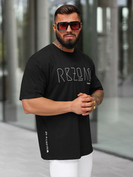 Vīriešu t-krekls melns OZONEE O/QQ1185