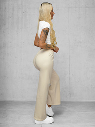 Sieviešu bikses ecru OZONEE JS/92K526/155