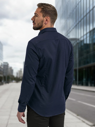 Vīriešu krekls tumši zila OZONEE V/V188