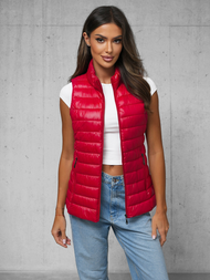 Sieviešu veste sarkana OZONEE JS/16M9153/270Z