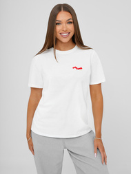 Sieviešu T-krekls Balts OZONEE JS/R61658
