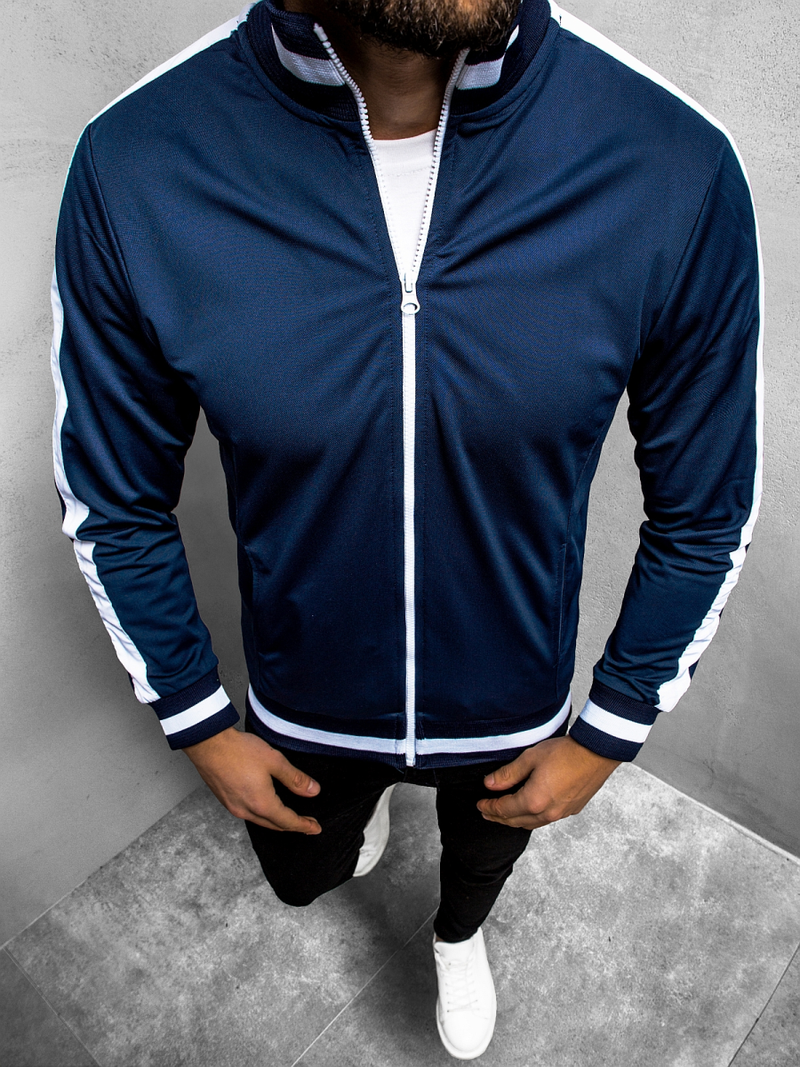 Vīriešu džemperis tumši zils OZONEE O/2126Z