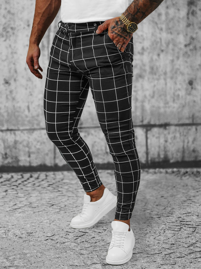 Vīriešu Chino Bikses Melni OZONEE O/P4009