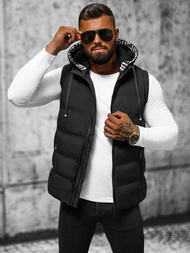 Vīriešu veste melna OZONEE JS/5M758/392Z