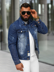 Vīriešu džinsu jaka zila OZONEE NB/MJ525BSZ