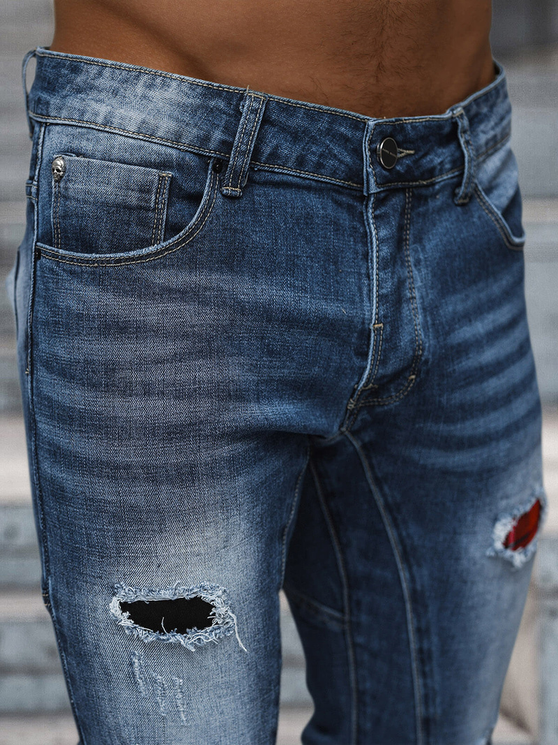 Vīriešu džinsi debesu zili OZONEE NB/MP0050B