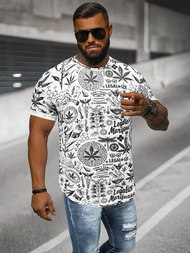 Vīriešu t-krekls balts OZONEE O/P1347