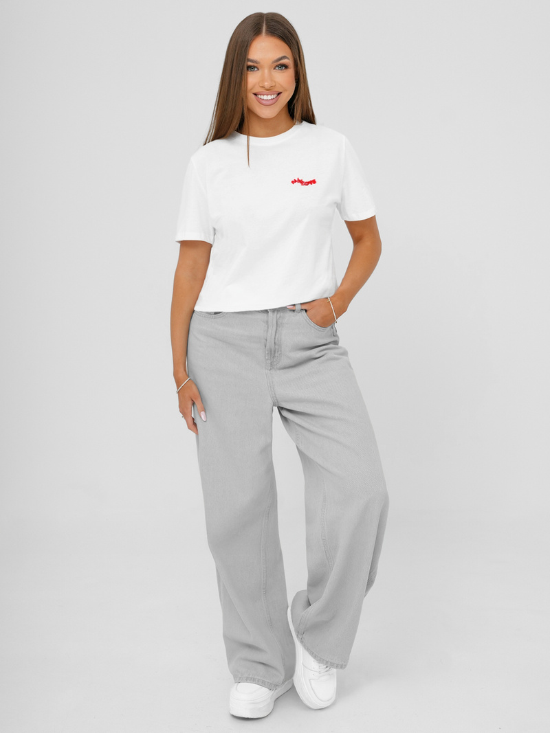 Sieviešu T-krekls Balts OZONEE JS/R61658