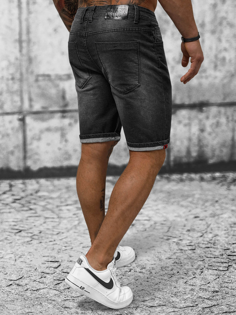 Vīriešu šorti melni OZONEE NB/MP0264N