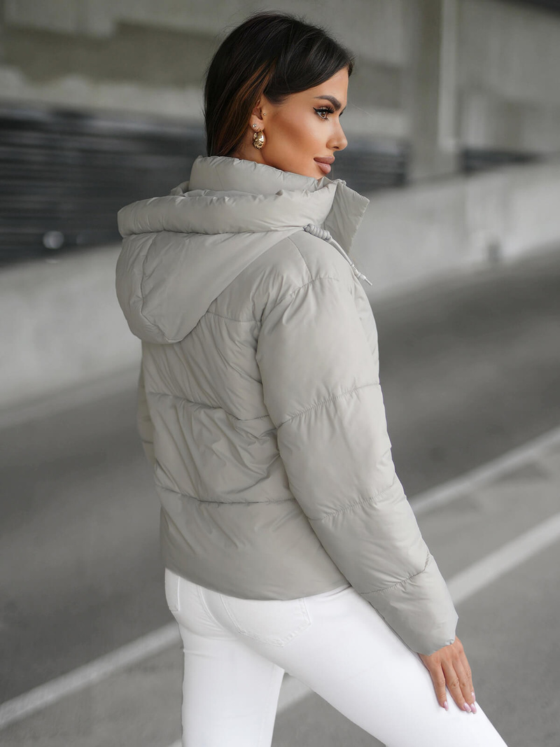 Sieviešu jaka pelēka OZONEE JS/16M9188/297Z