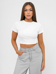 Sieviešu T-krekls Balts OZONEE JS/96T666/1