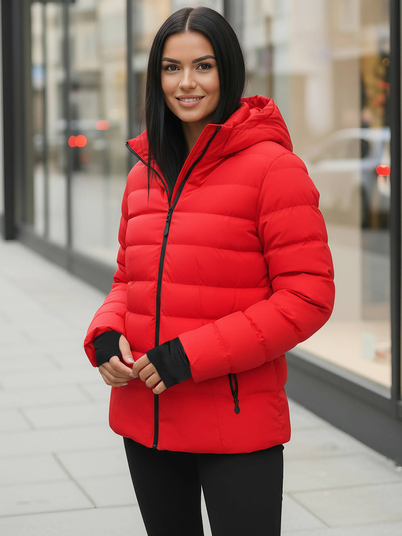 Sieviešu ziemas jaka sarkana OZONEE JS/M769/270